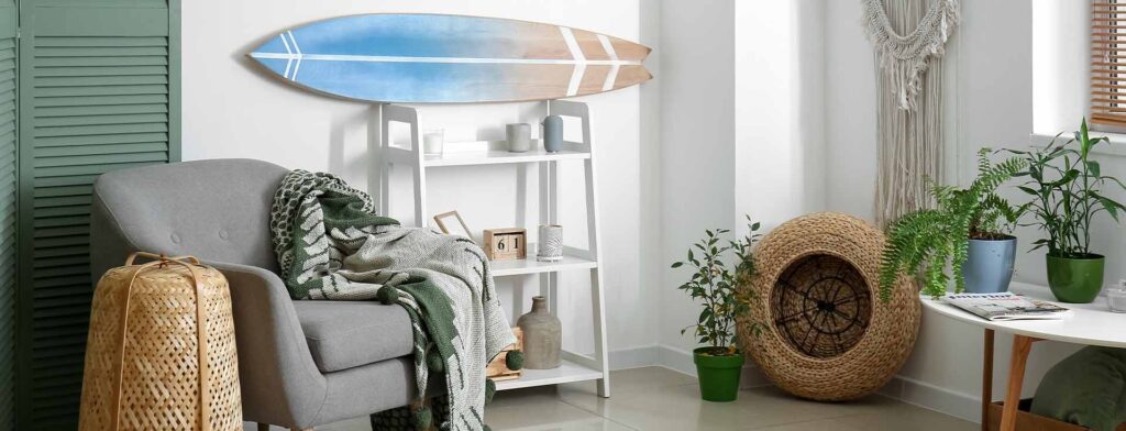 decoração praiana apartamento com plantas