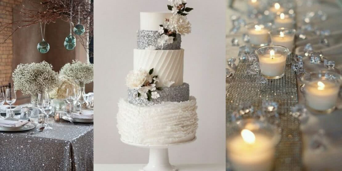 decoração prata simples vs decoração dourada simples