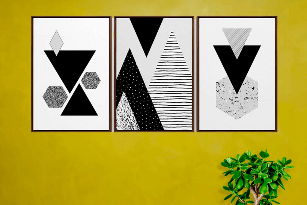 decoração cozinha retrô preto e amarelo