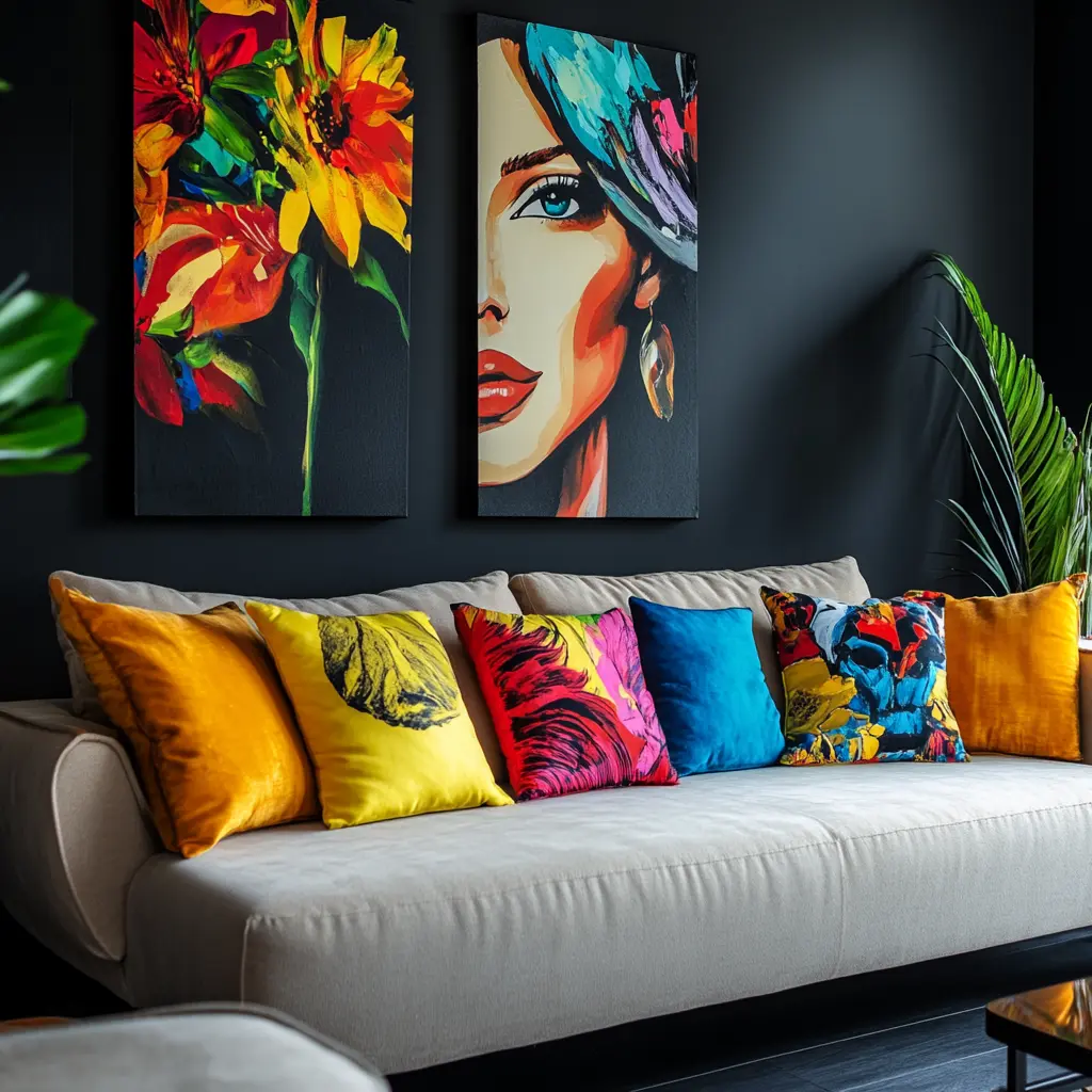 custo decoração preto e amarelo apartamento pequeno