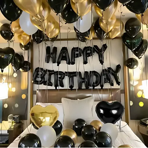 decoração casamento preto e dourado