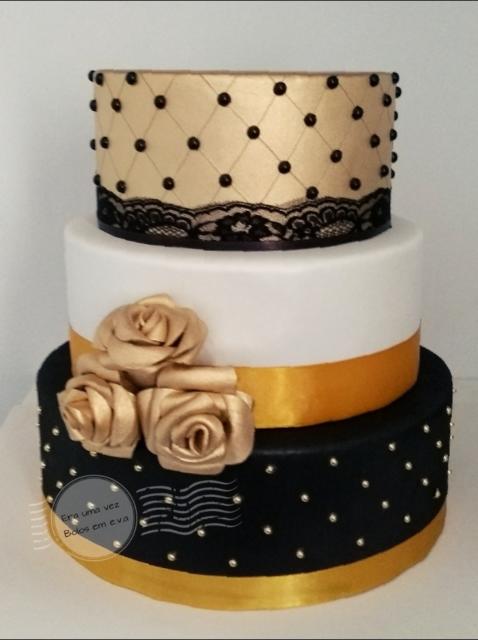 decoração preto e dourado feminino