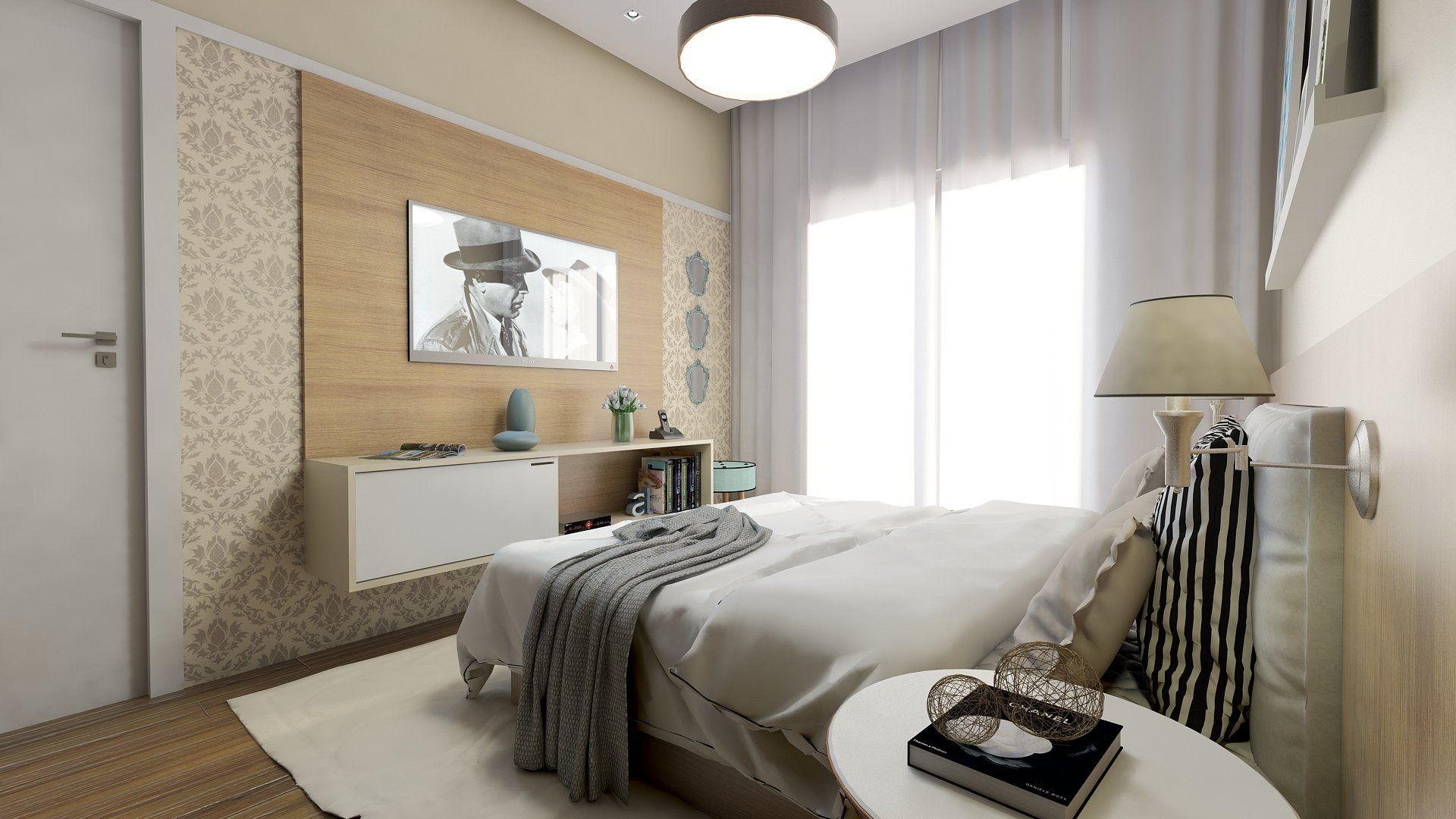 erros comuns decorar quarto branco madeira