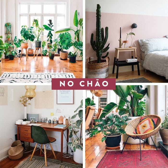 decoração quarto com plantas