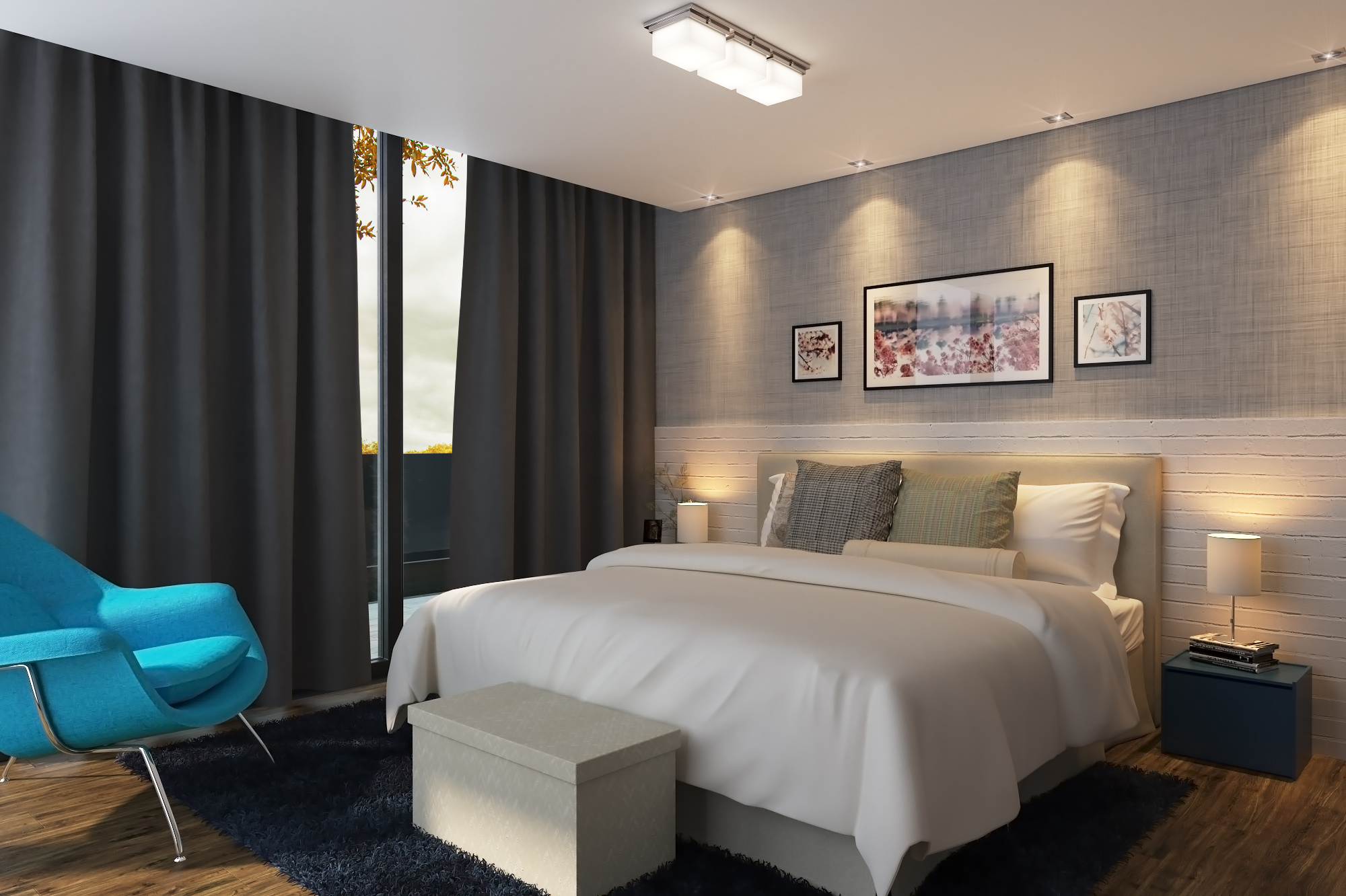 decoração quarto de casal pequeno