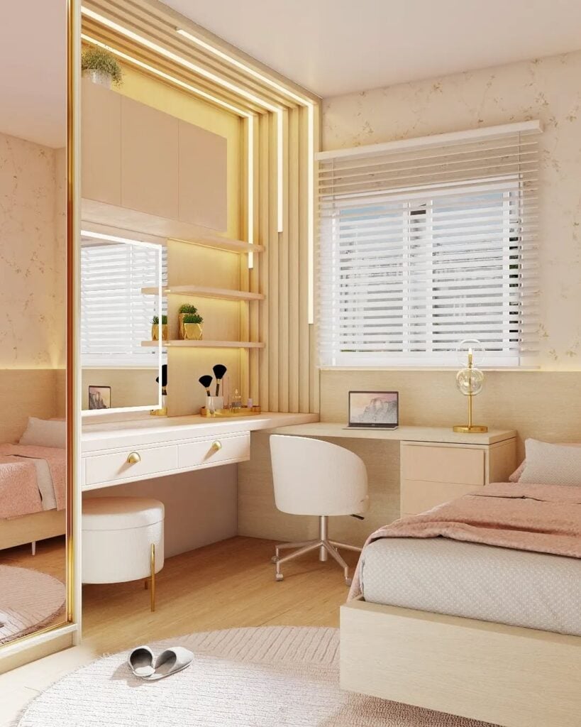 decoração quarto feminino