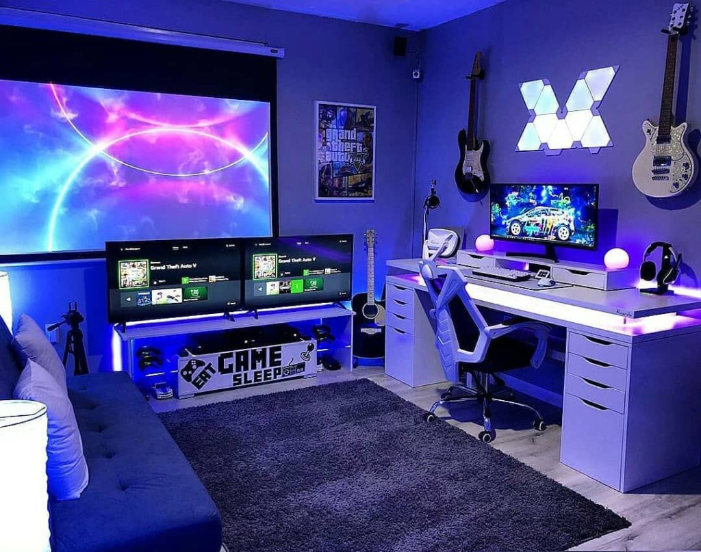 decoração quarto gamer