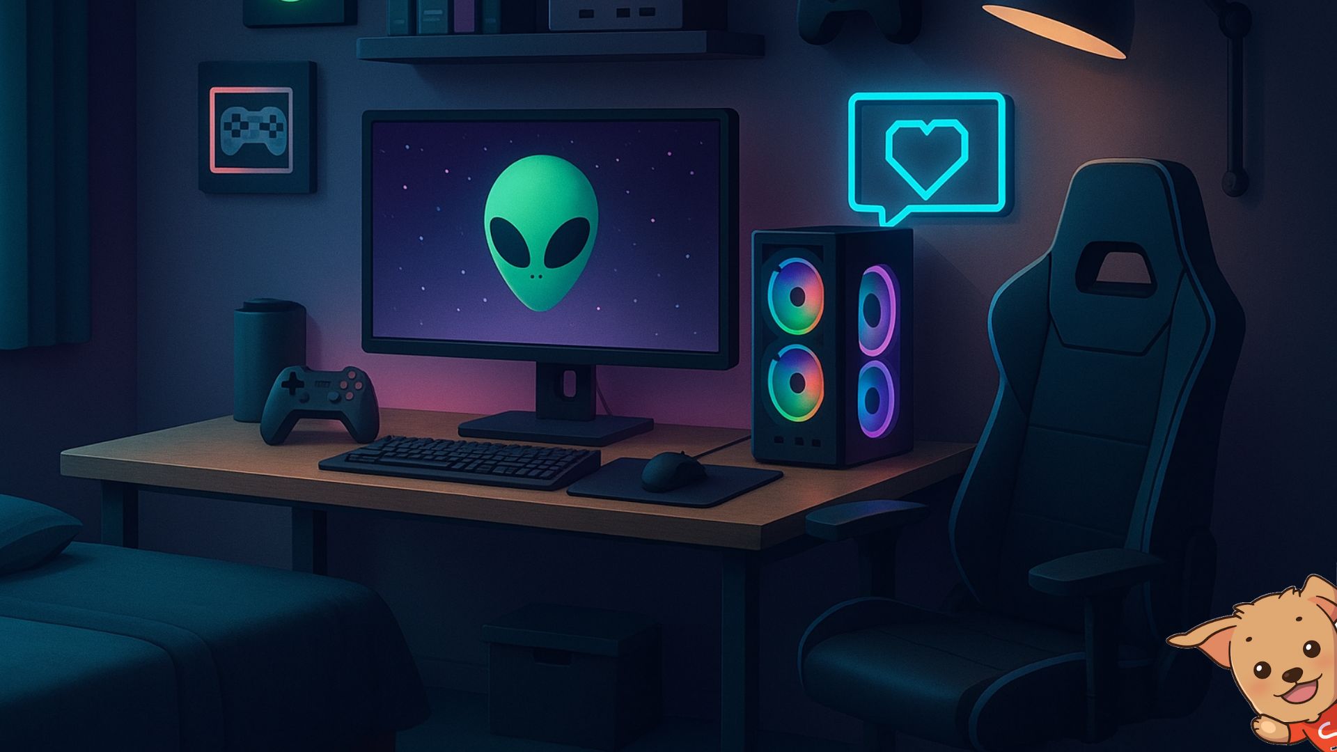 decoração quarto gamer