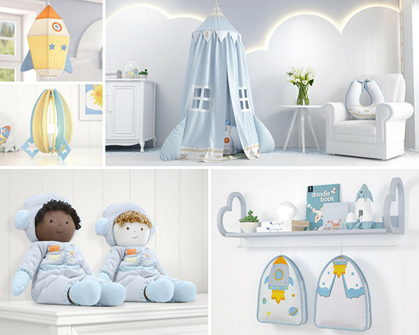 decoração quarto astronauta barato e bonito