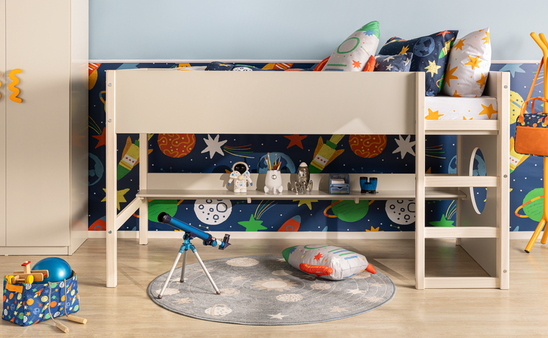 decoração quarto infantil astronauta