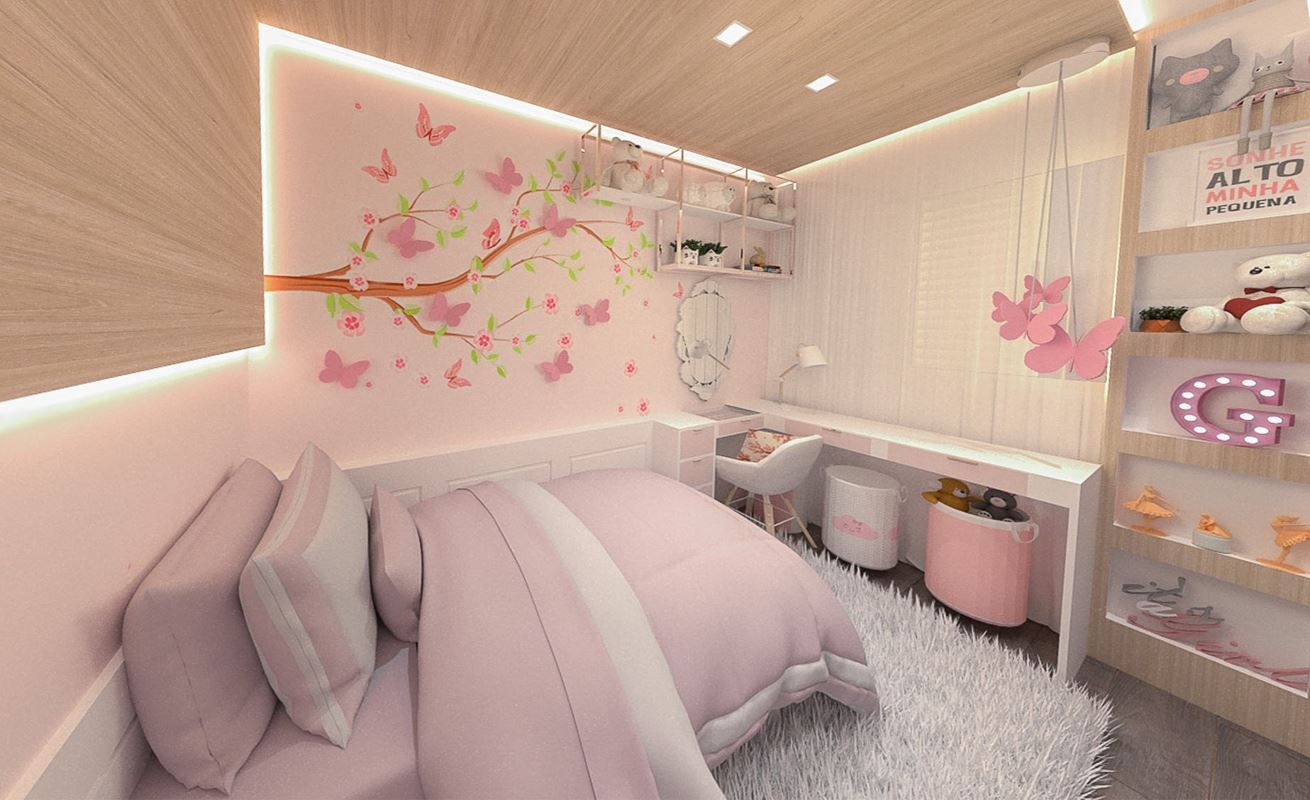 erros comuns decorar quarto adolescente feminino pequeno