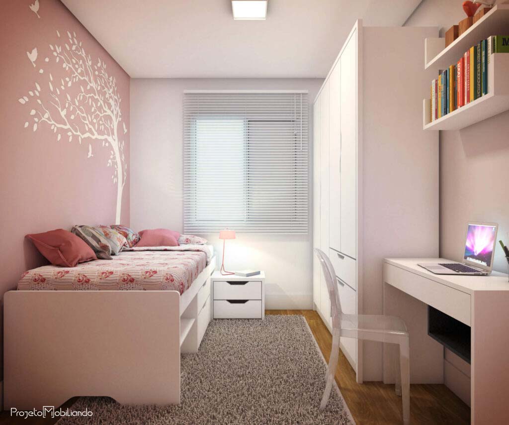 decorar quarto mulher solteira barato e elegante