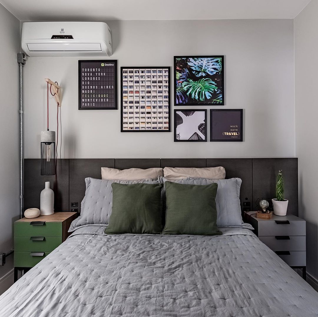 quarto preto e branco vs quarto colorido