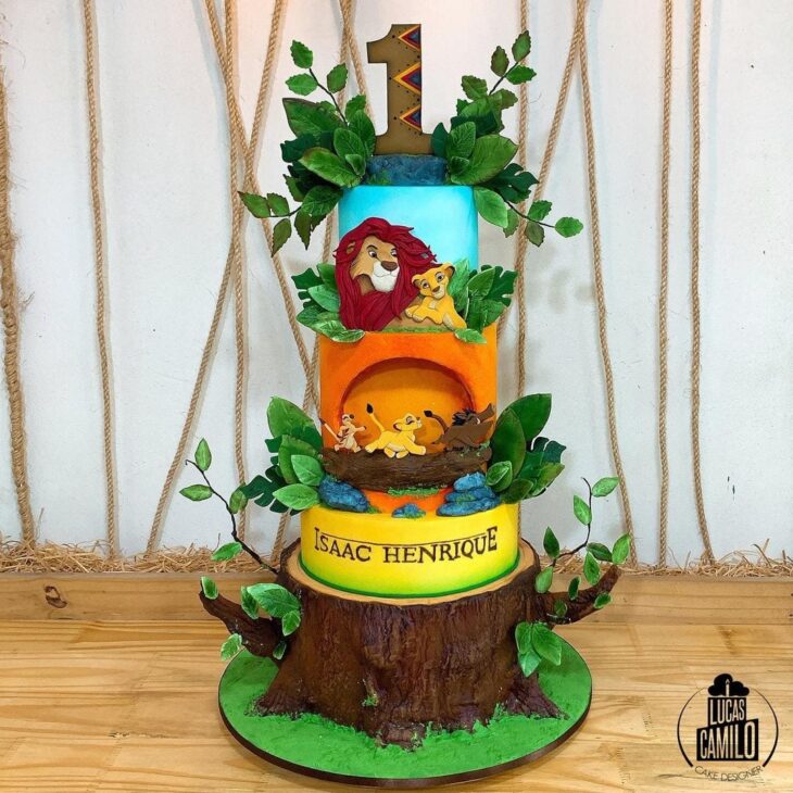 decoração rei leão luxo