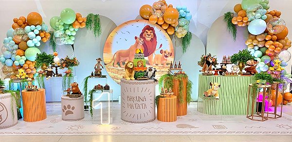 decoração rei leão luxo