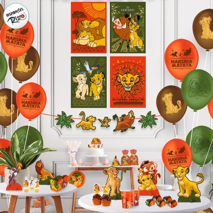 decoração rei leão simples