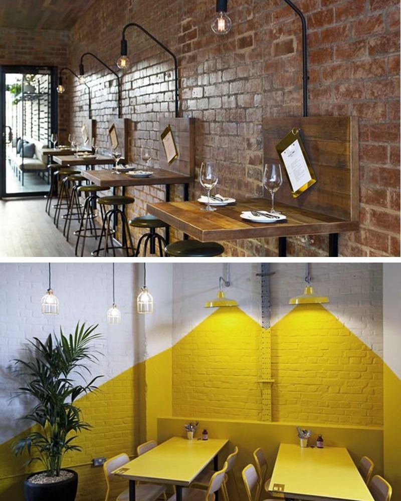 decoração restaurante simples