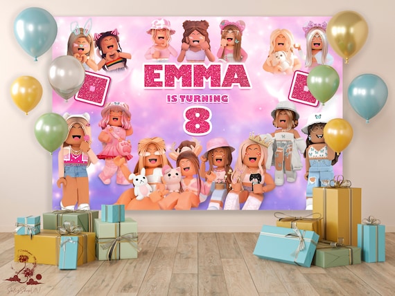 ideias de decoração festa roblox feminina