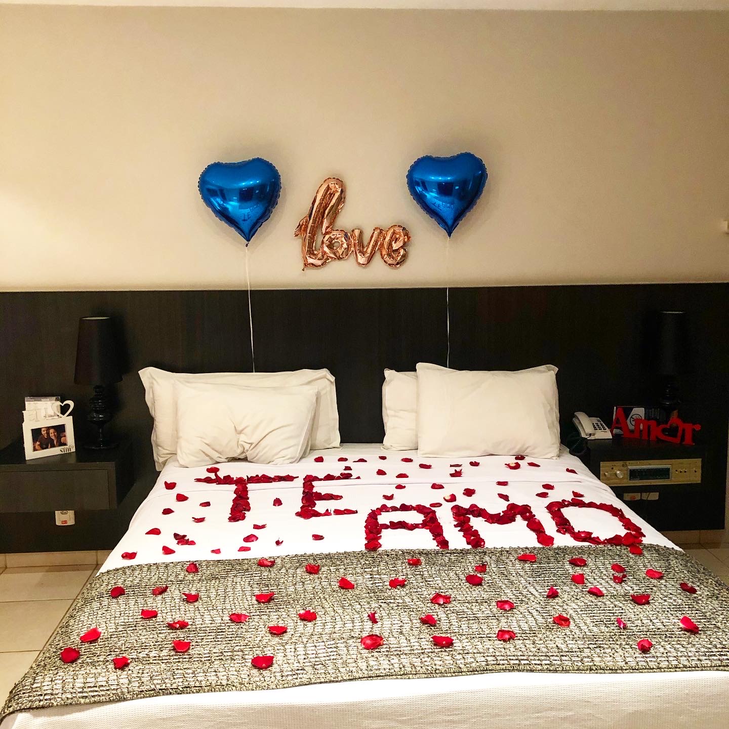 ambiente romântico quarto