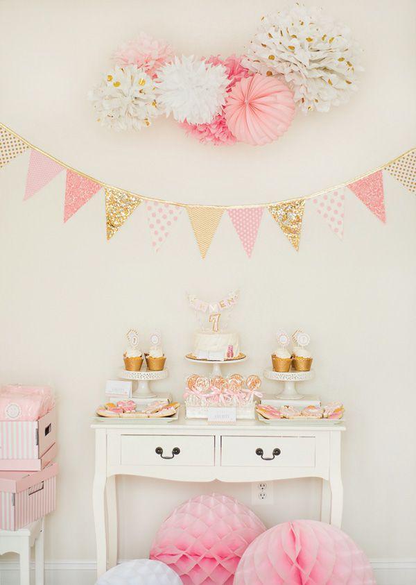 quanto custa decoração festa rose gold