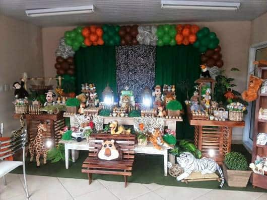 quanto custa decoração festa safari luxo