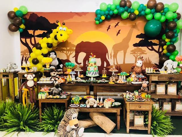 quanto custa decoração festa safari luxo
