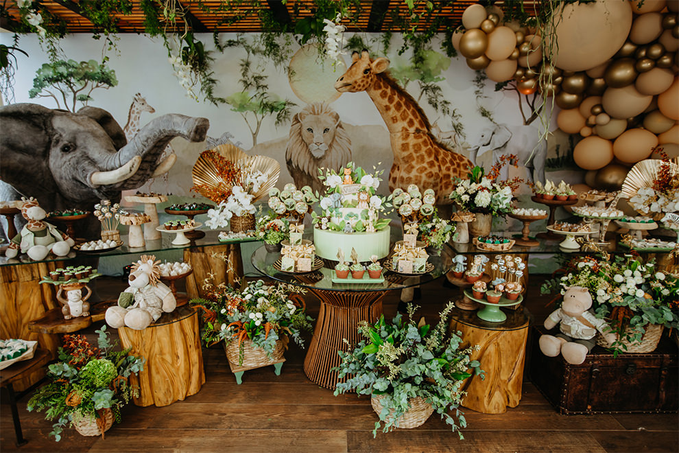 como fazer painel safari luxo