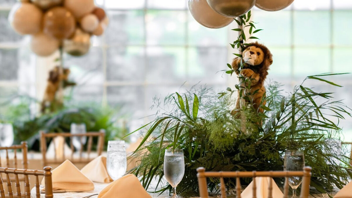 ideias decoração safari luxo primeiro aniversário