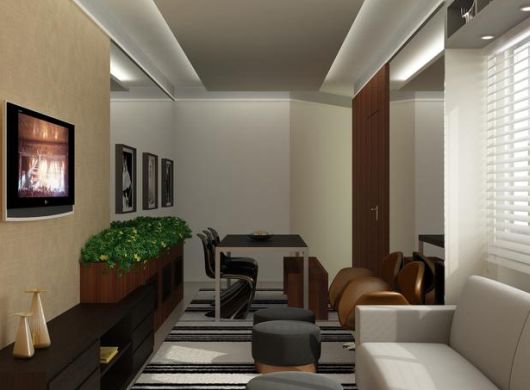 erros comuns decorar sala estreita e comprida