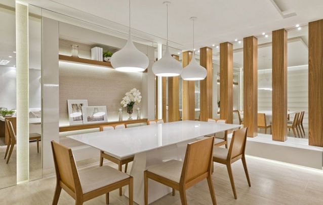 decoração sala de jantar moderna