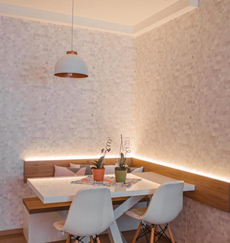 ideias criativas decoração parede sala jantar