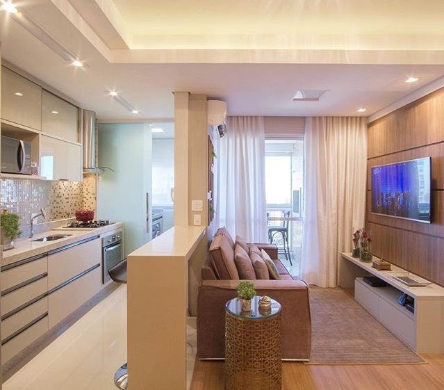 bancada ilha ou península cozinha conjugada