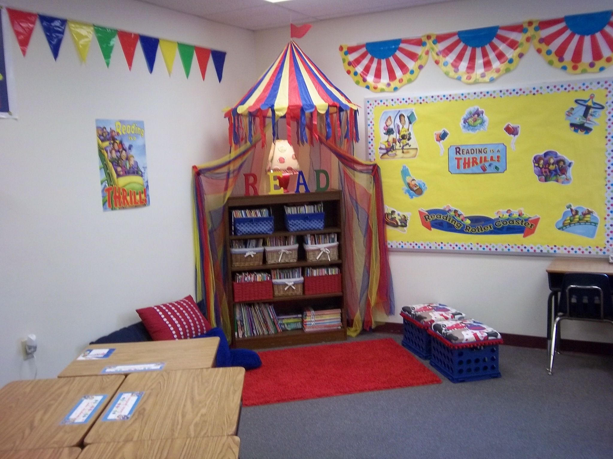 como organizar cantinho da leitura sala infantil