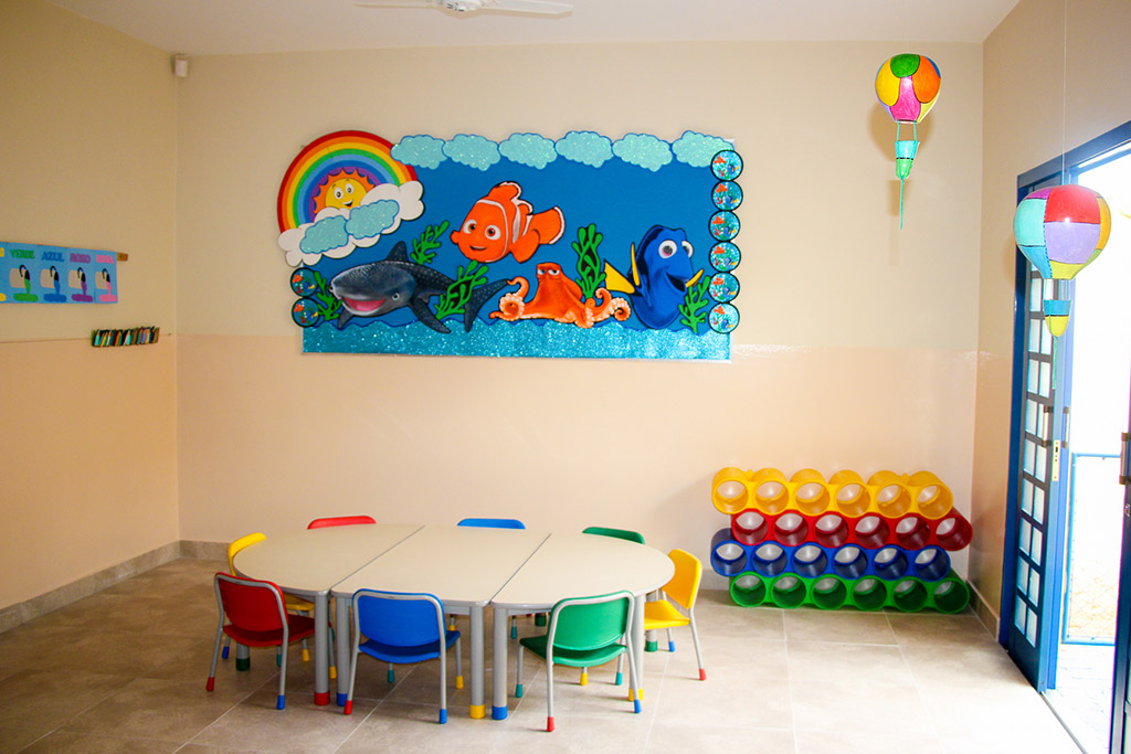 decoração sala maternal barata e funcional