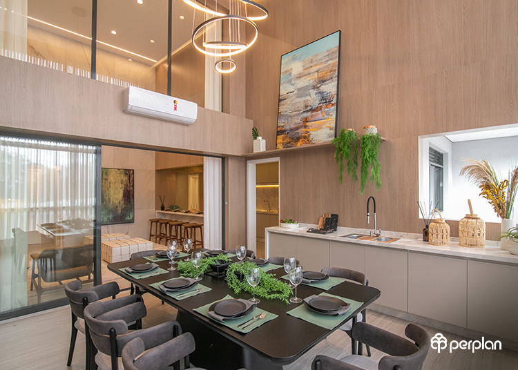 decoração sala pé direito duplo