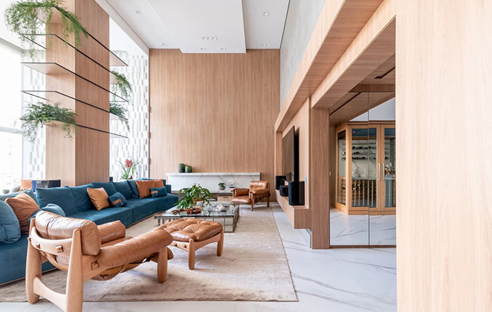 Tendências de Decoração para Salas de Estar com Pé-Direito Alto