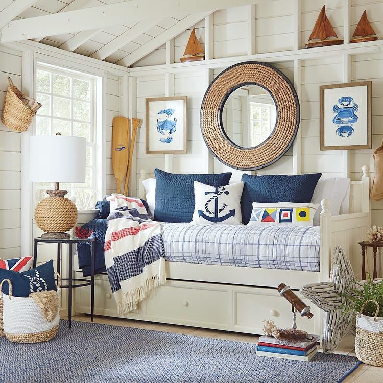 decoração sala praiana