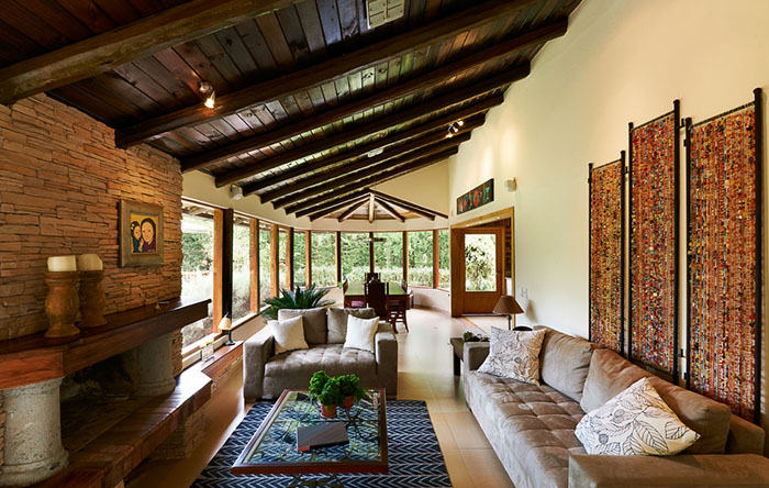 ideias sala rustica moderna pequena