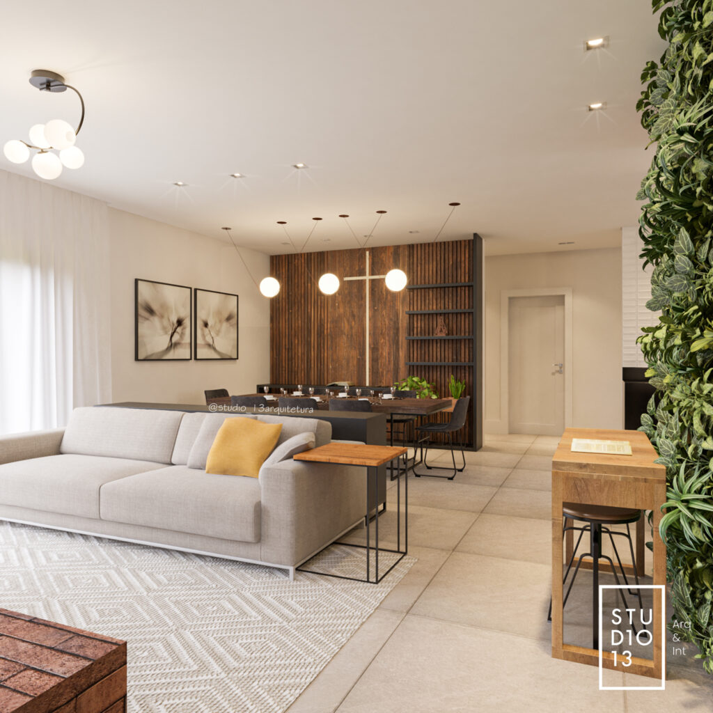 ideias sala rustica moderna pequena