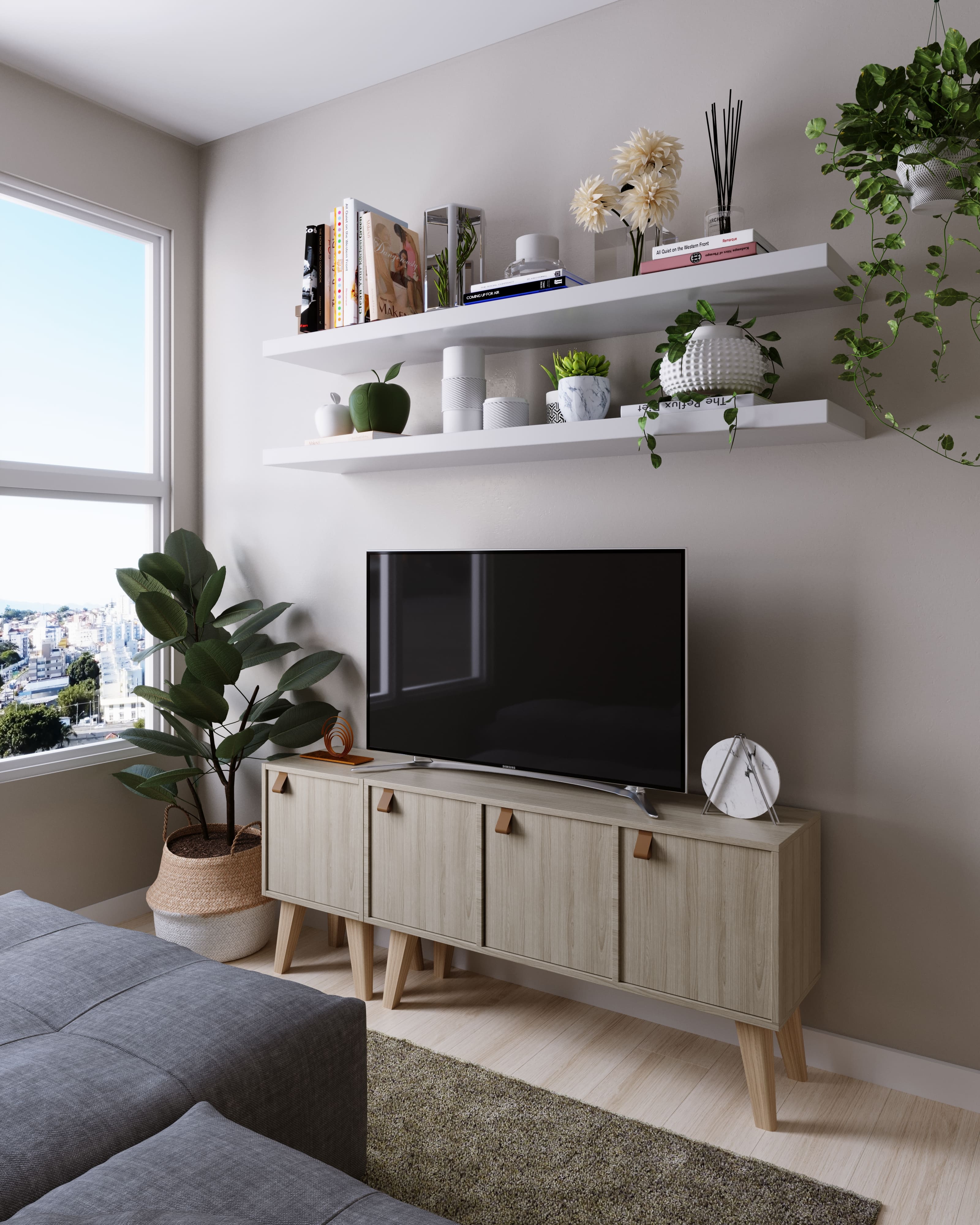 iluminação indireta para sala simples e aconchegante