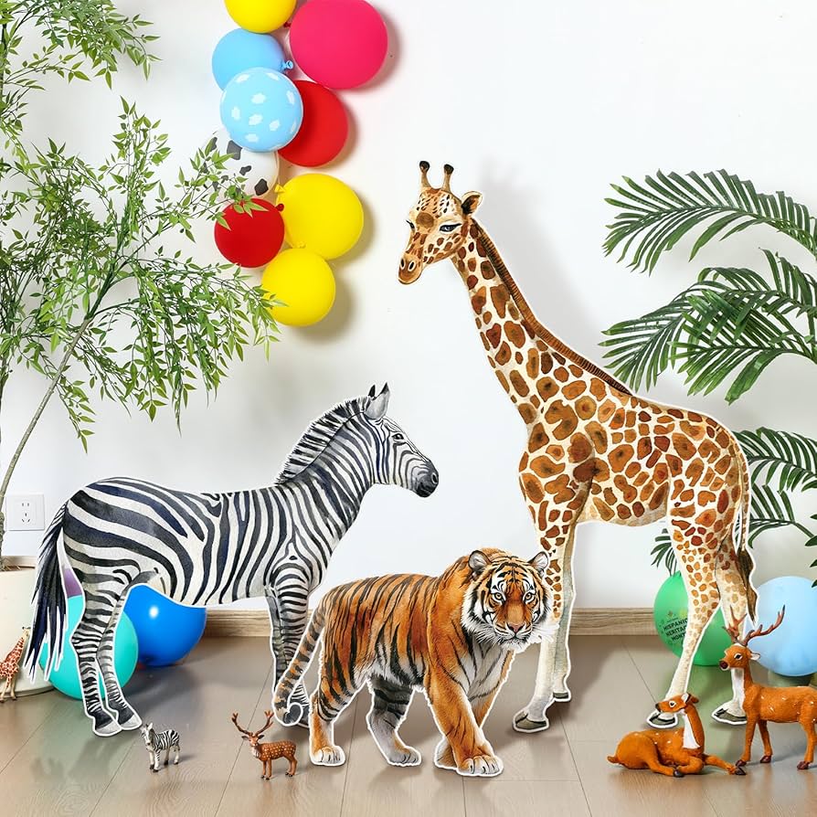 decoração festa selva baby versus safari chic