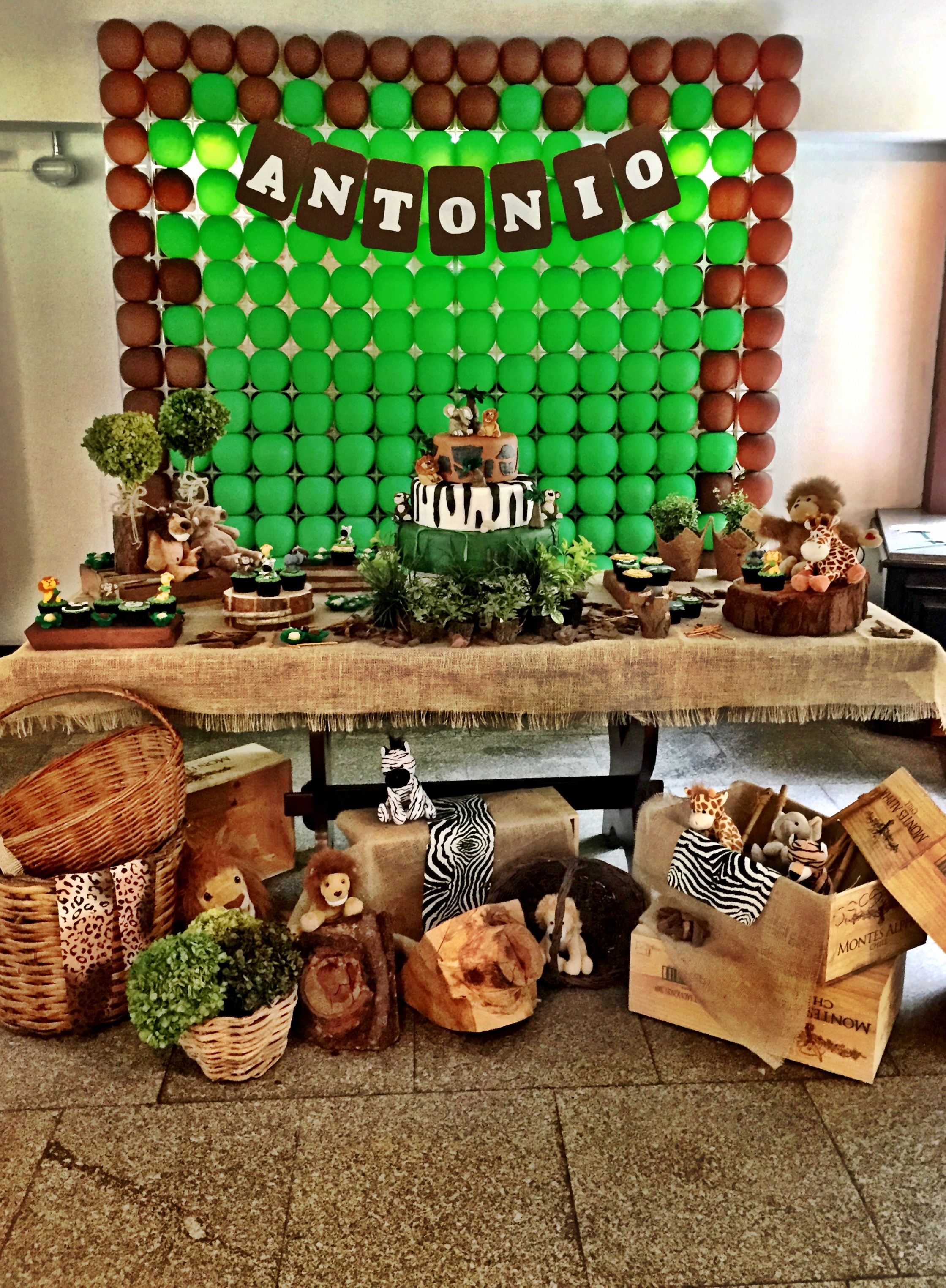 decoração selva festa infantil