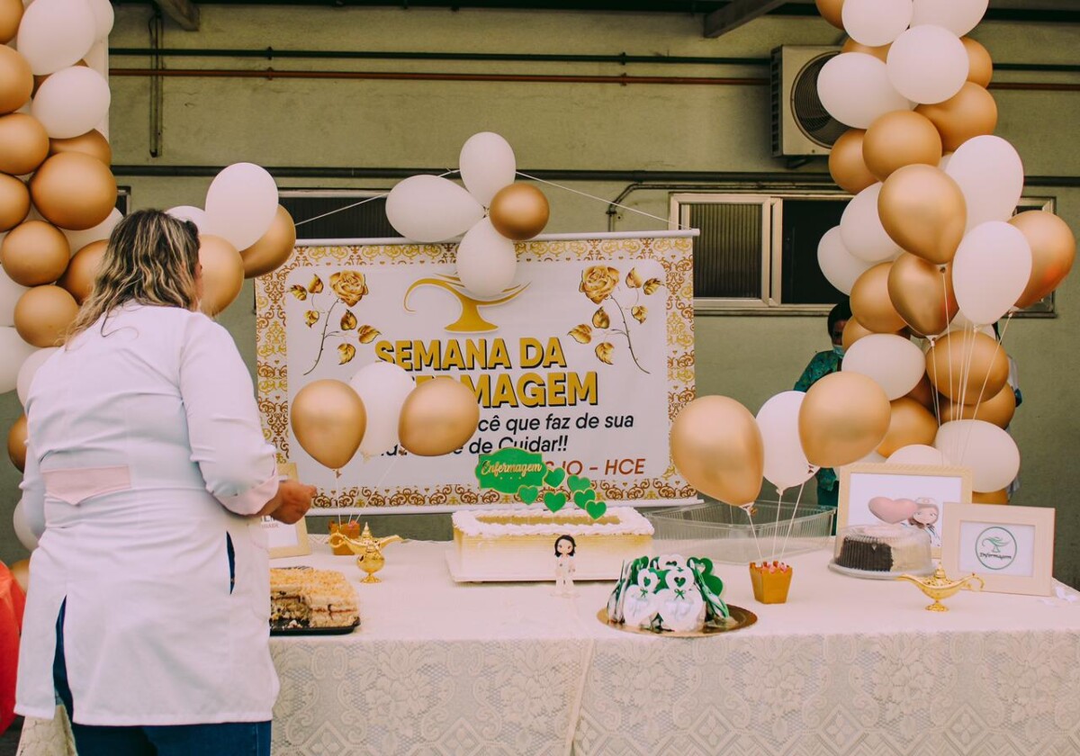 decoração semana da enfermagem