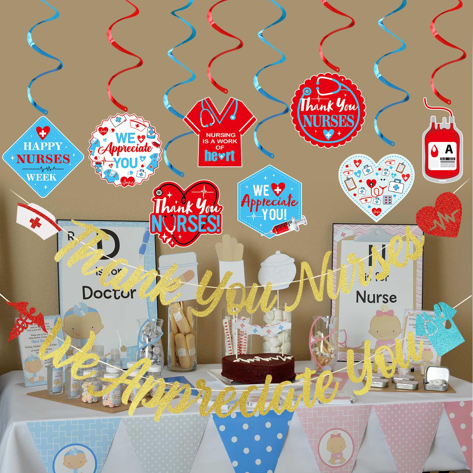 como fazer painel decorativo semana da enfermagem