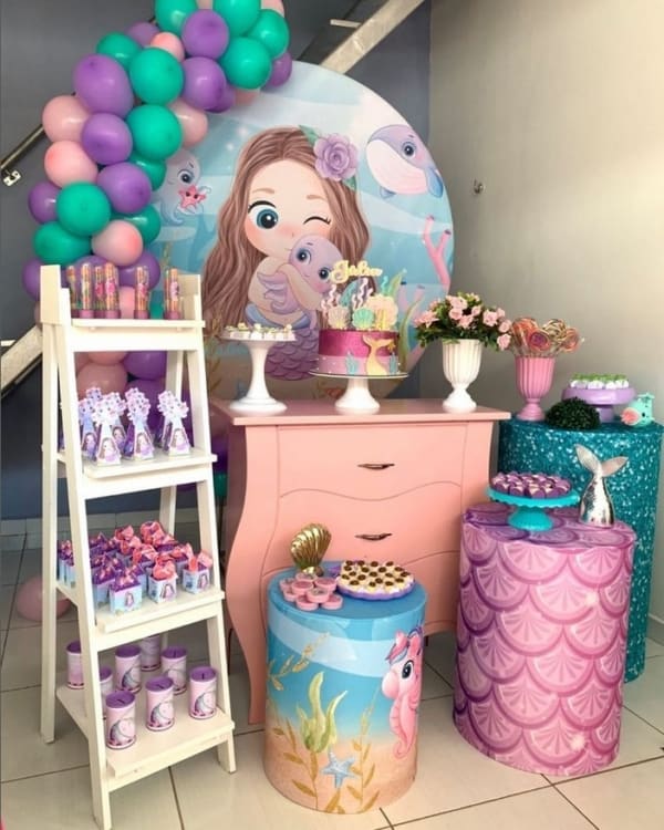 Como Escolher as Cores Perfeitas para sua Festa Sereia