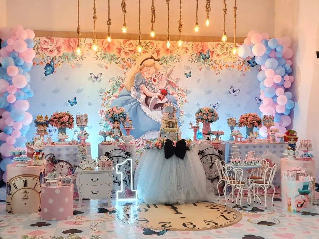 ideias criativas decoração alice pais maravilhas simples