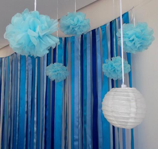 decoração simples azul