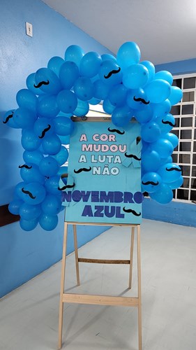 decoração simples azul