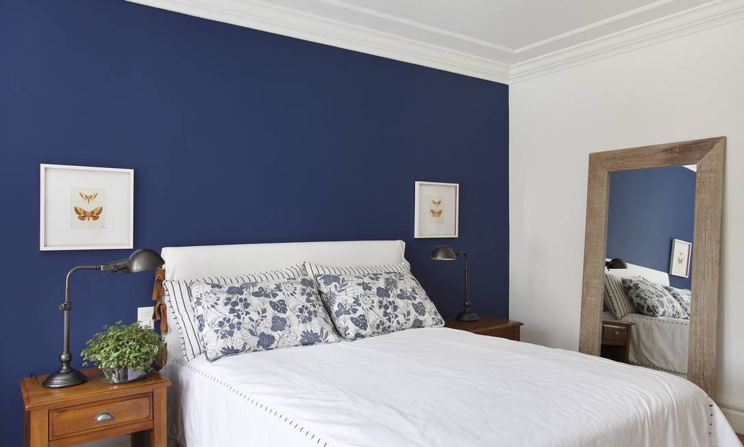 decoração simples azul