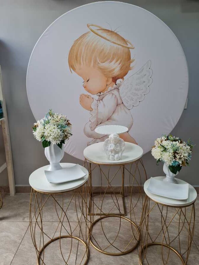 decoração simples batizado